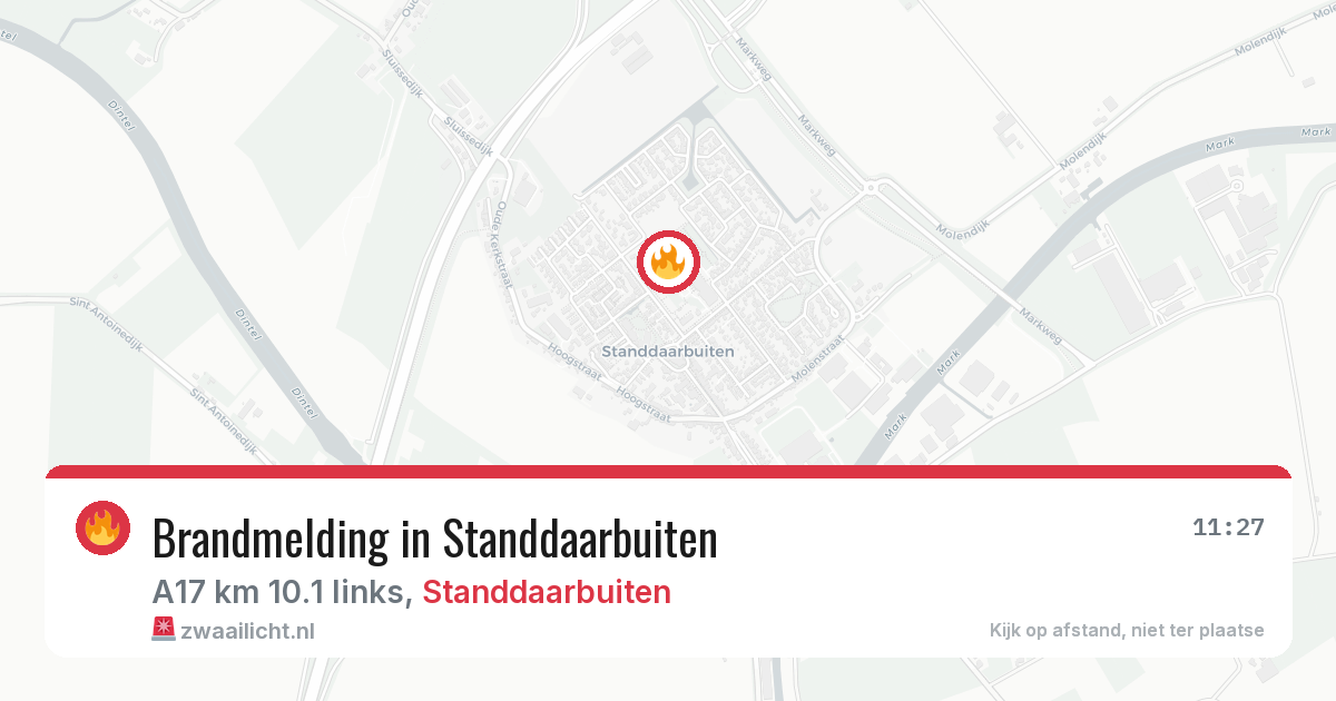 Brandmelding in Standdaarbuiten — 11 mei 2026