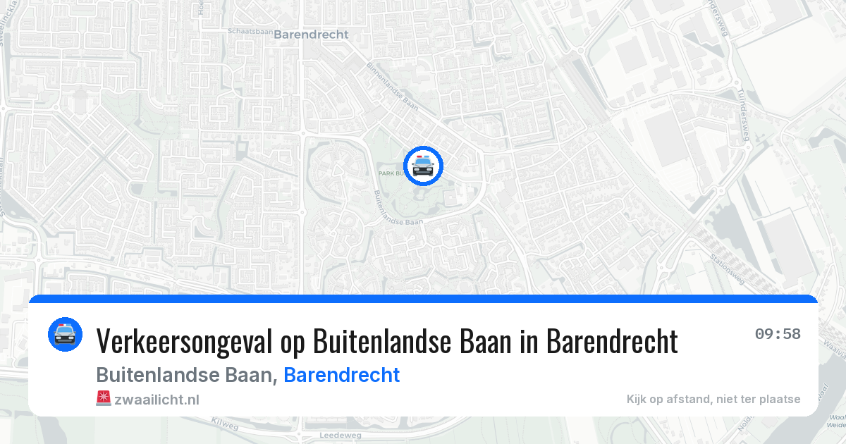 Verkeersongeval op Buitenlandse Baan in Barendrecht — 27 mei 2026