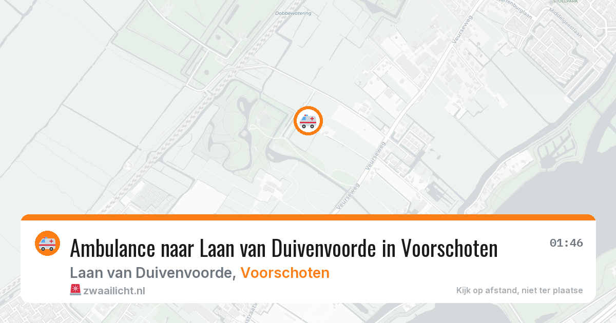 Ambulance naar Laan van Duivenvoorde in Voorschoten — 11 aug 2026