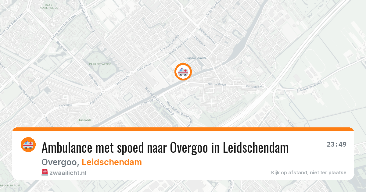 Ambulance met spoed naar Overgoo in Leidschendam — 26 jun 2026