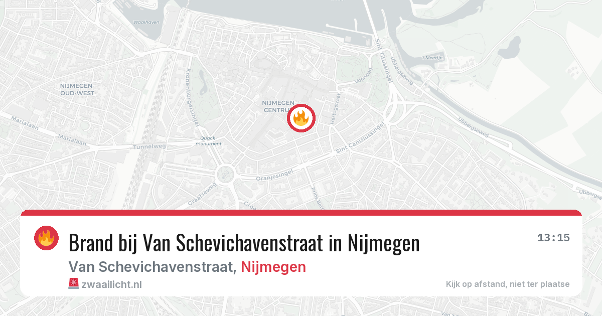 Brand bij Van Schevichavenstraat in Nijmegen — 11 aug 2026