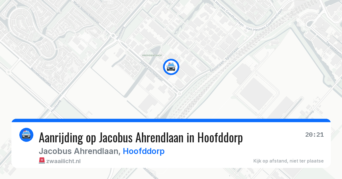 Aanrijding op Jacobus Ahrendlaan in Hoofddorp — 11 apr 2026