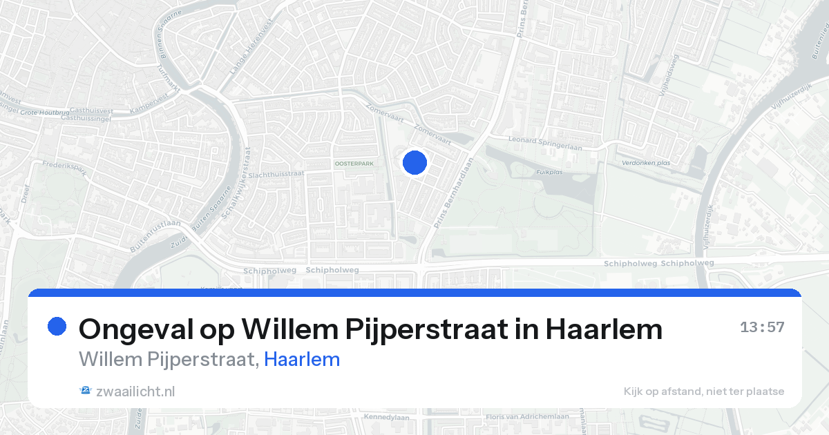 Ongeval op Willem Pijperstraat in Haarlem — 17 aug 2026