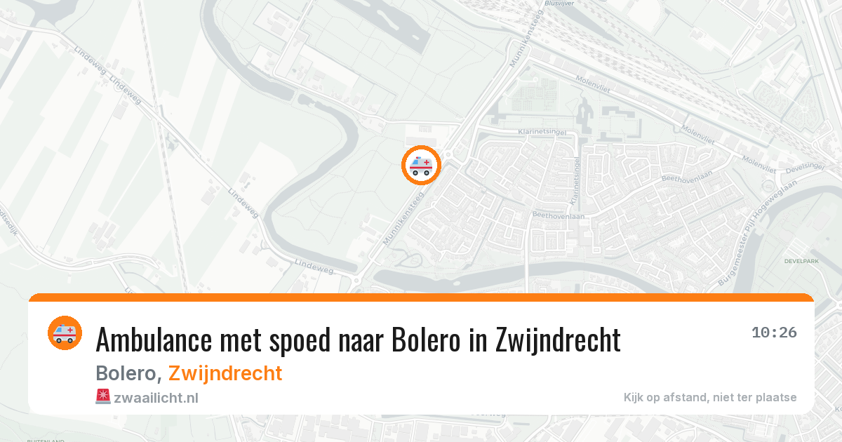Ambulance met spoed naar Bolero in Zwijndrecht — 17 apr 2026