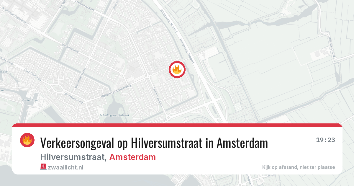 Verkeersongeval op Hilversumstraat in Amsterdam — 23 jun 2026