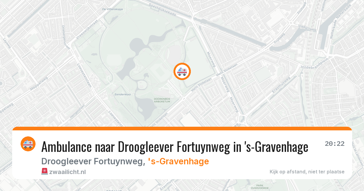 Ambulance naar Droogleever Fortuynweg in 's-Gravenhage — 25 mrt 2026