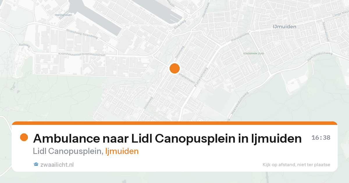 Ambulance naar Lidl Canopusplein in Ijmuiden — 31 jan 2026