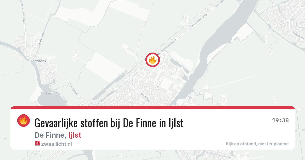 Gevaarlijke stoffen bij De Finne in Ijlst — 11 jun 2026