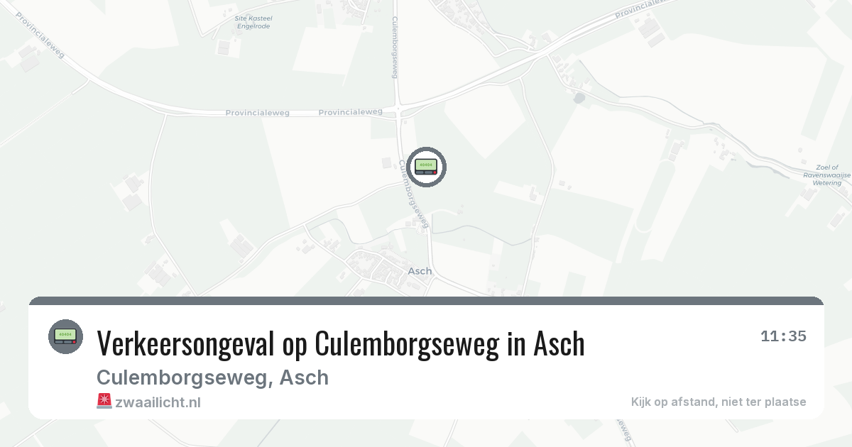 Verkeersongeval op Culemborgseweg in Asch — 17 feb 2026