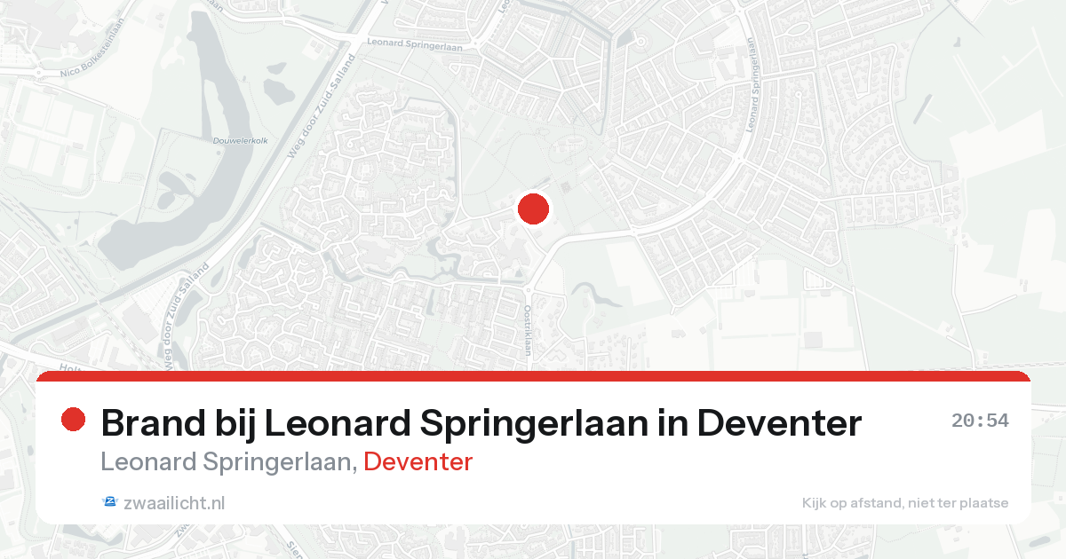 Brand bij Leonard Springerlaan in Deventer — 28 jul 2026