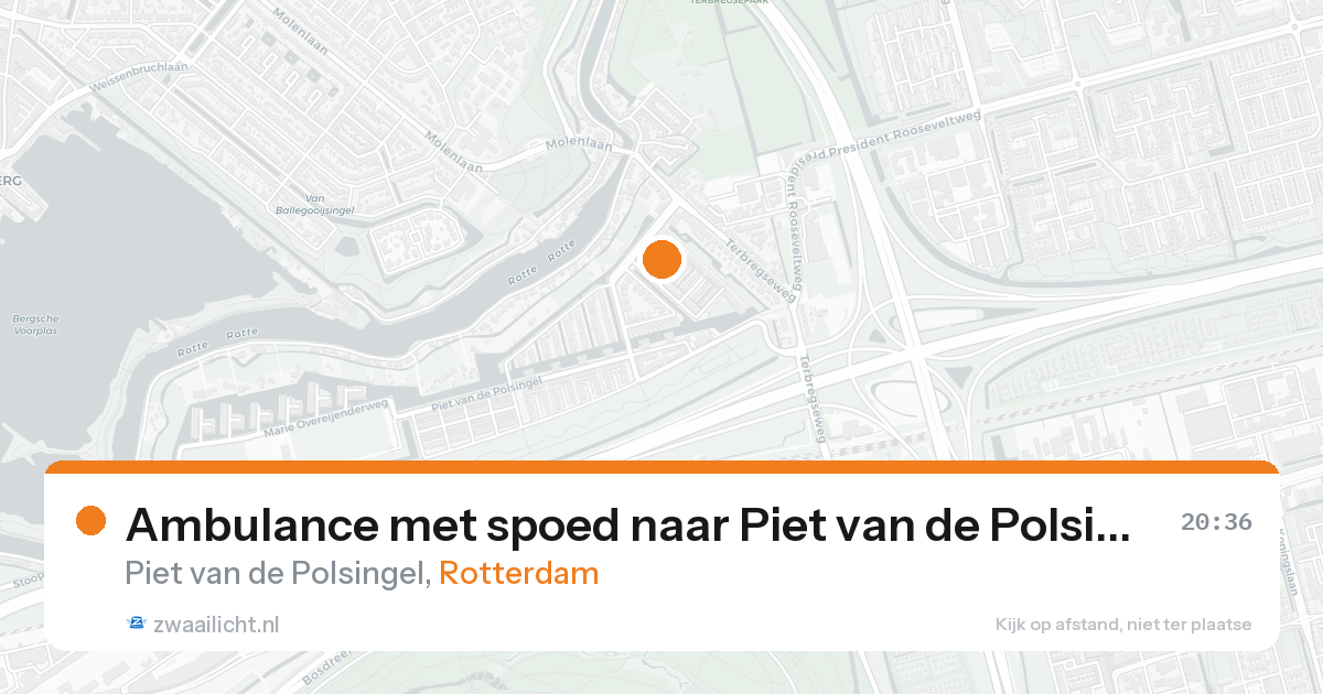Ambulance met spoed naar Piet van de Polsingel in Rotterdam — 31 jan 2026