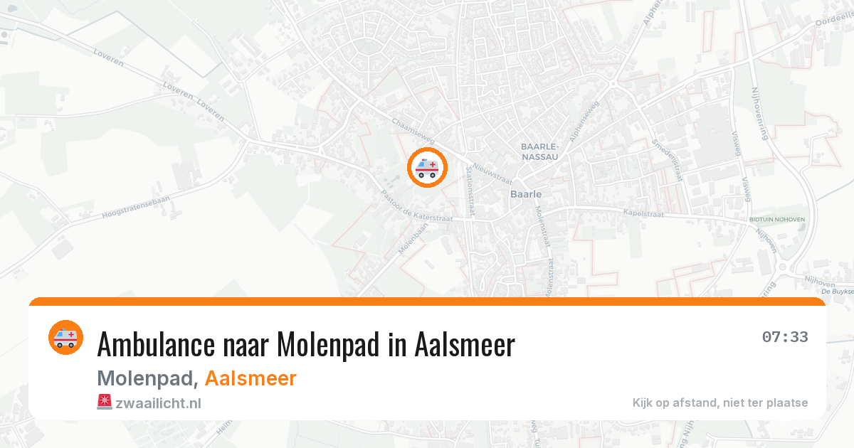 Ambulance naar Molenpad in Aalsmeer — 16 mrt 2026