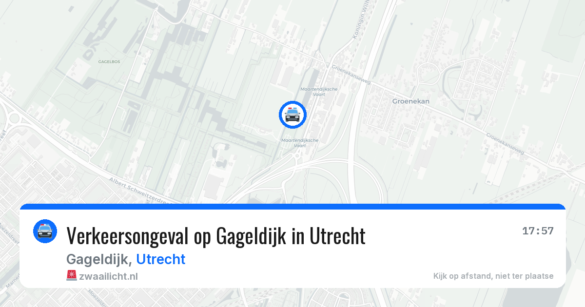 Verkeersongeval op Gageldijk in Utrecht — 27 mei 2026