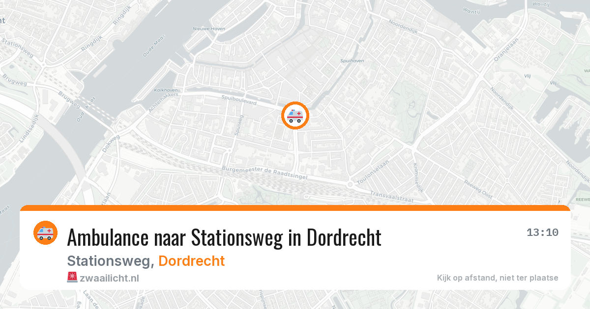 Ambulance naar Stationsweg in Dordrecht — 11 apr 2026