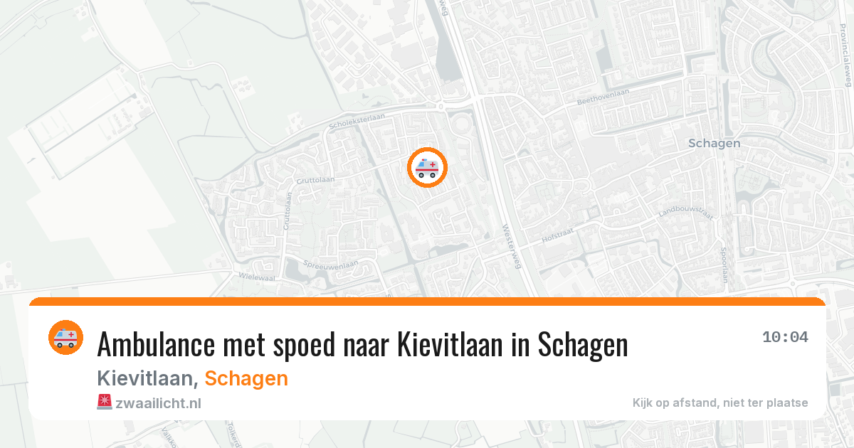 Ambulance met spoed naar Kievitlaan in Schagen — 19 mei 2026