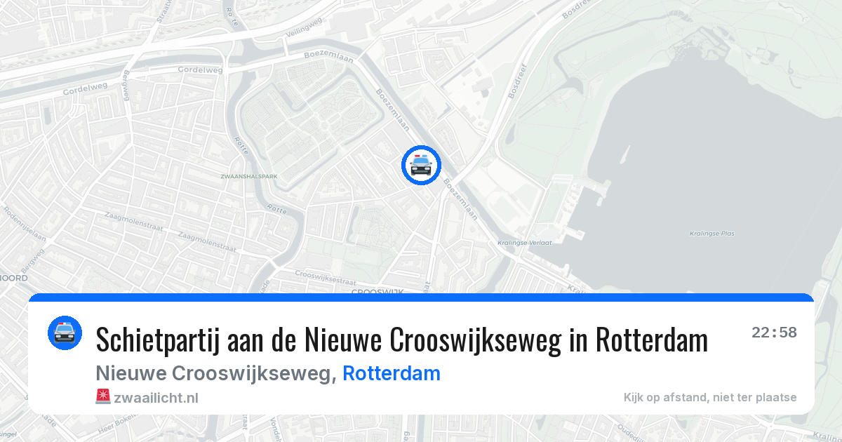 Schietpartij aan de Nieuwe Crooswijkseweg in Rotterdam — 25 mei 2026