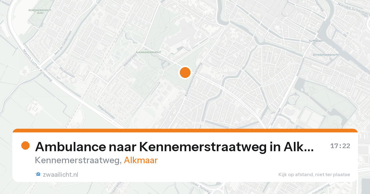 Ambulance naar Kennemerstraatweg in Alkmaar — 21 aug 2026
