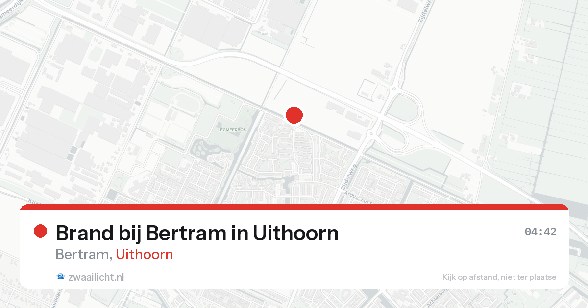 Brand bij Bertram in Uithoorn — 25 aug 2026