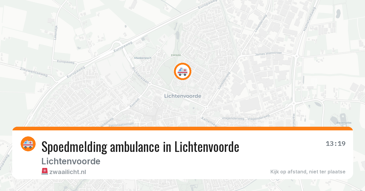 Spoedmelding ambulance in Lichtenvoorde — 29 jan 2026