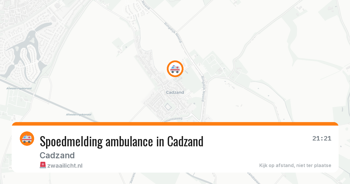 Spoedmelding ambulance in Cadzand — 20 jul 2026