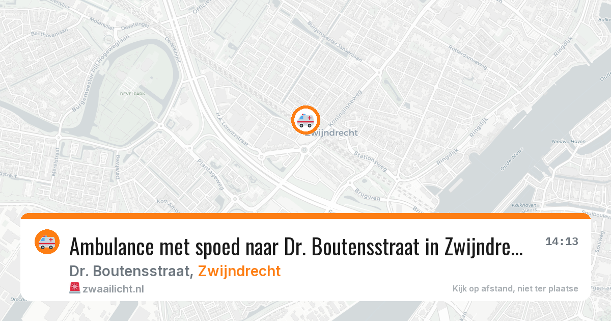 Ambulance met spoed naar Dr. Boutensstraat in Zwijndrecht — 27 mei 2026