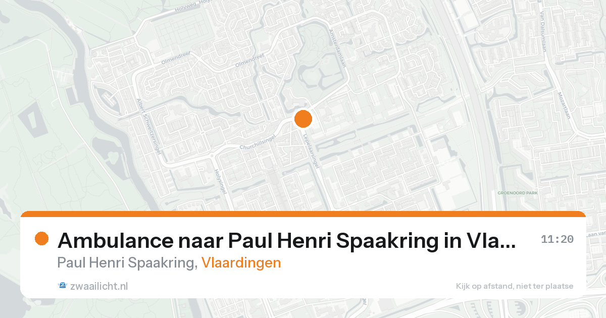 Ambulance naar Paul Henri Spaakring in Vlaardingen — 12 jul 2026