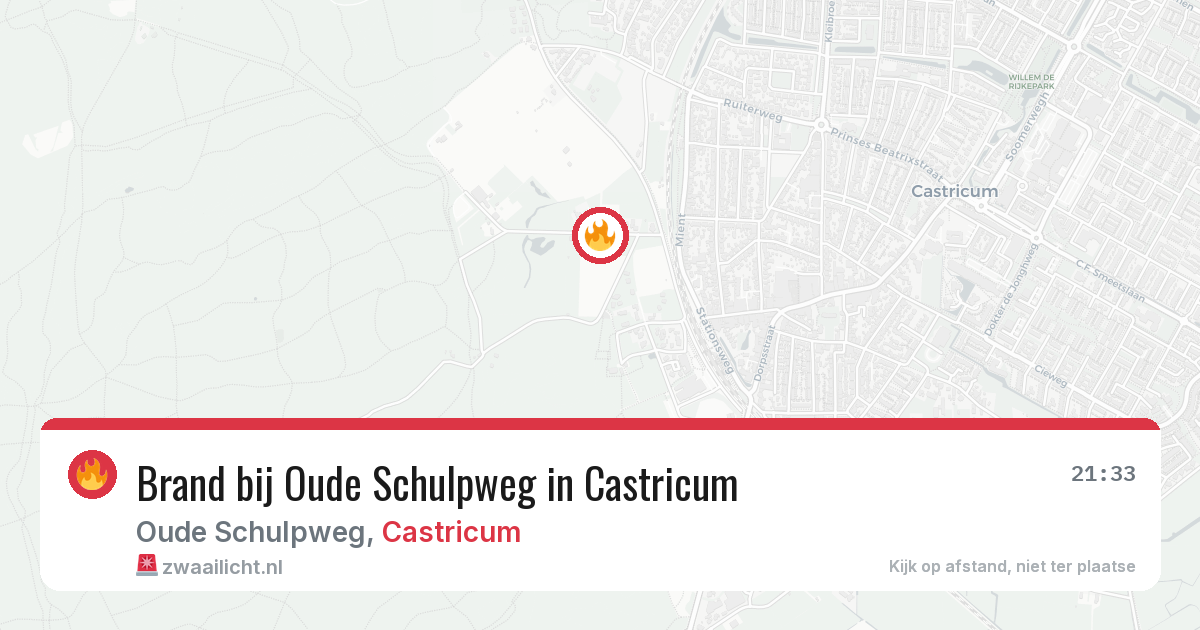 Brand bij Oude Schulpweg in Castricum — 4 jul 2026