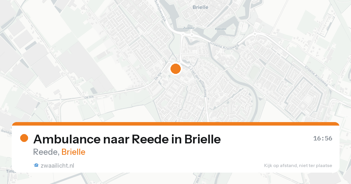 Ambulance naar Reede in Brielle — 19 aug 2026