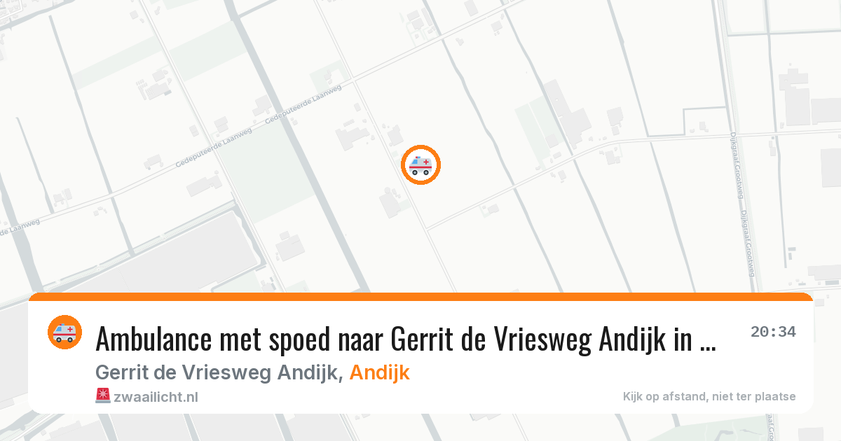Ambulance met spoed naar Gerrit de Vriesweg Andijk in Andijk — 19 jun 2026