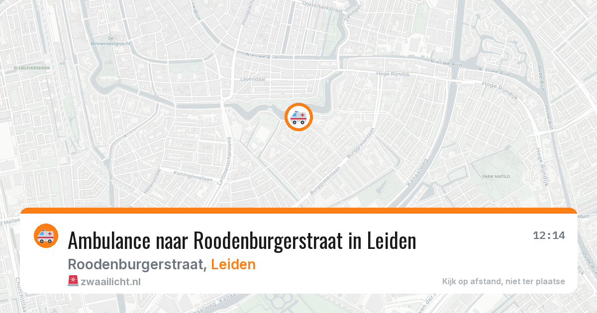 Ambulance naar Roodenburgerstraat in Leiden — 19 mei 2026