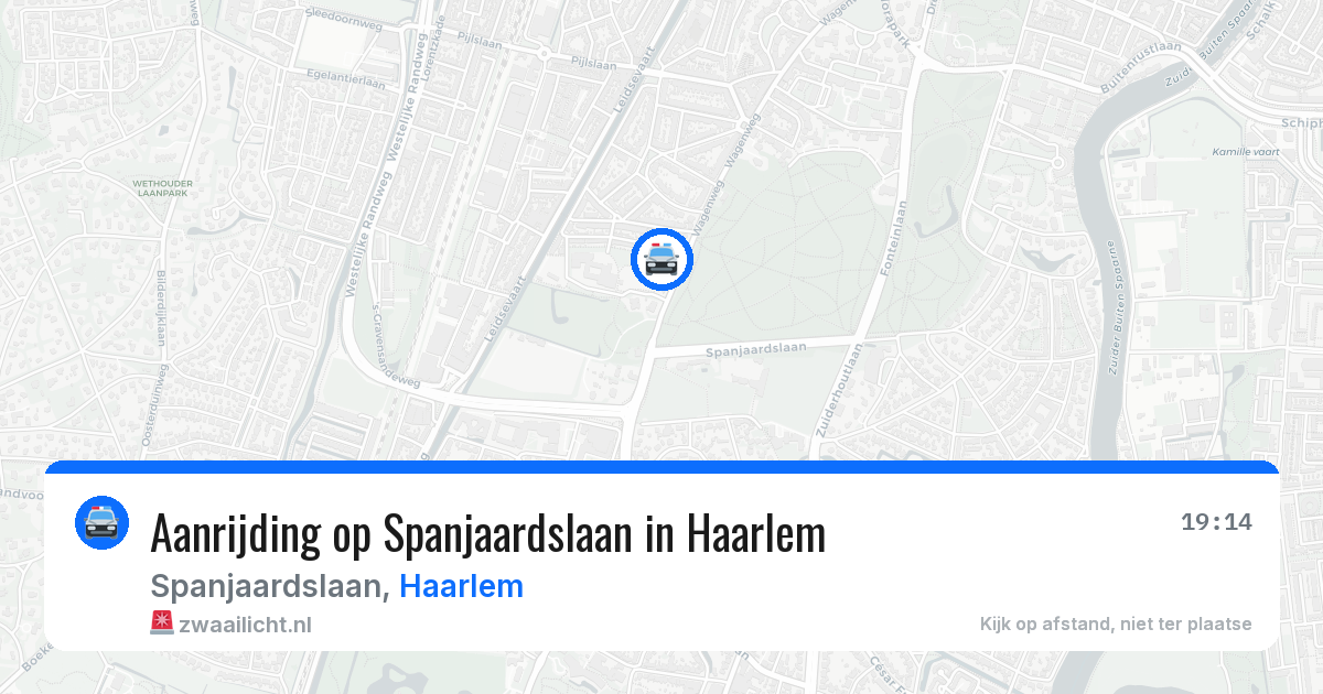 Aanrijding op Spanjaardslaan in Haarlem — 5 jun 2026