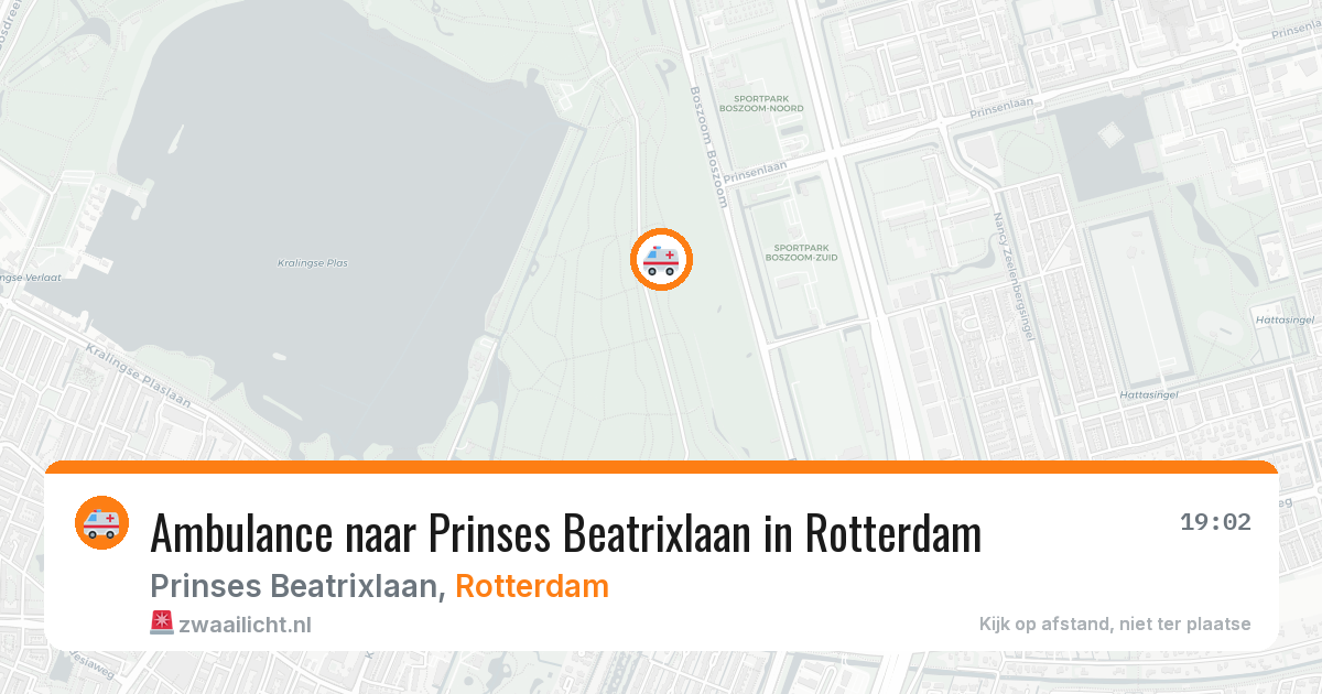 Ambulance naar Prinses Beatrixlaan in Rotterdam — 13 apr 2026