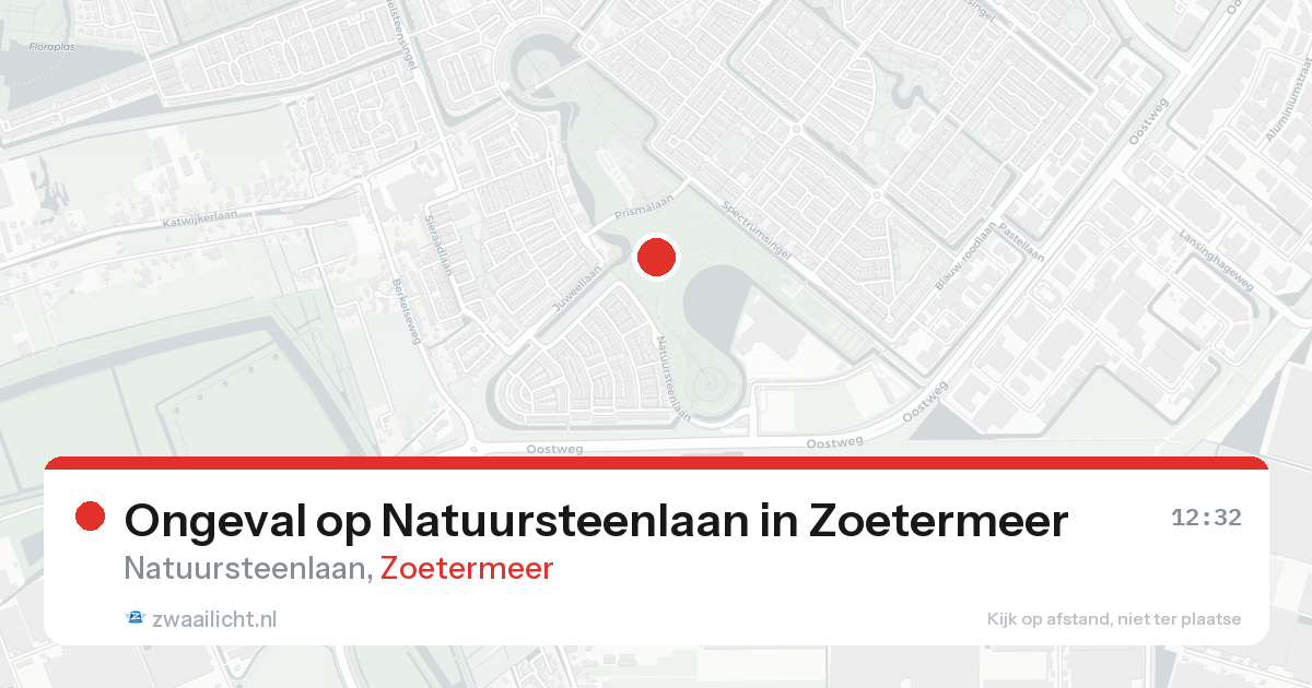 Ongeval op Natuursteenlaan in Zoetermeer — 16 aug 2026