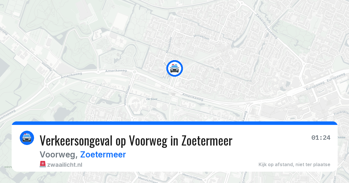 Verkeersongeval op Voorweg in Zoetermeer — 22 mrt 2026