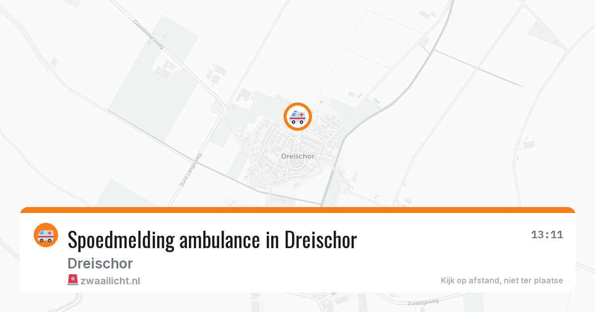 Spoedmelding ambulance in Dreischor — 4 aug 2026