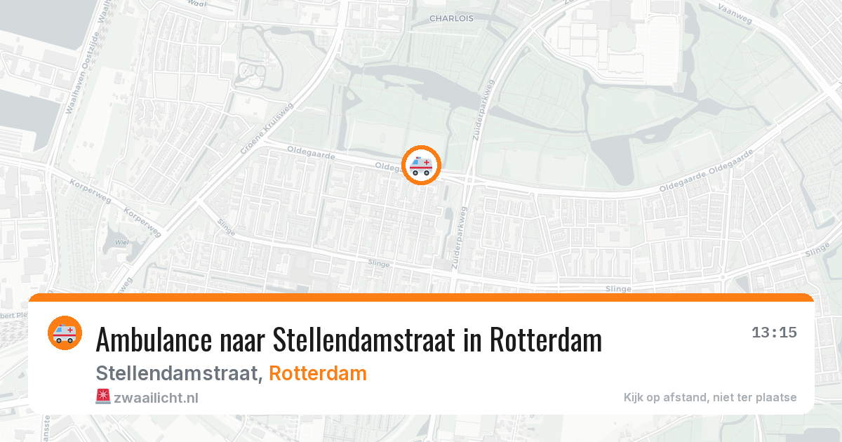 Ambulance naar Stellendamstraat in Rotterdam — 5 jul 2026