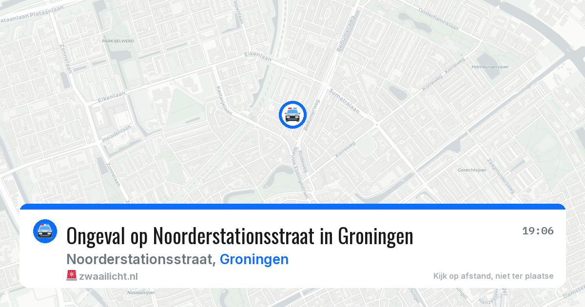 Ongeval op Noorderstationsstraat in Groningen — 24 apr 2026
