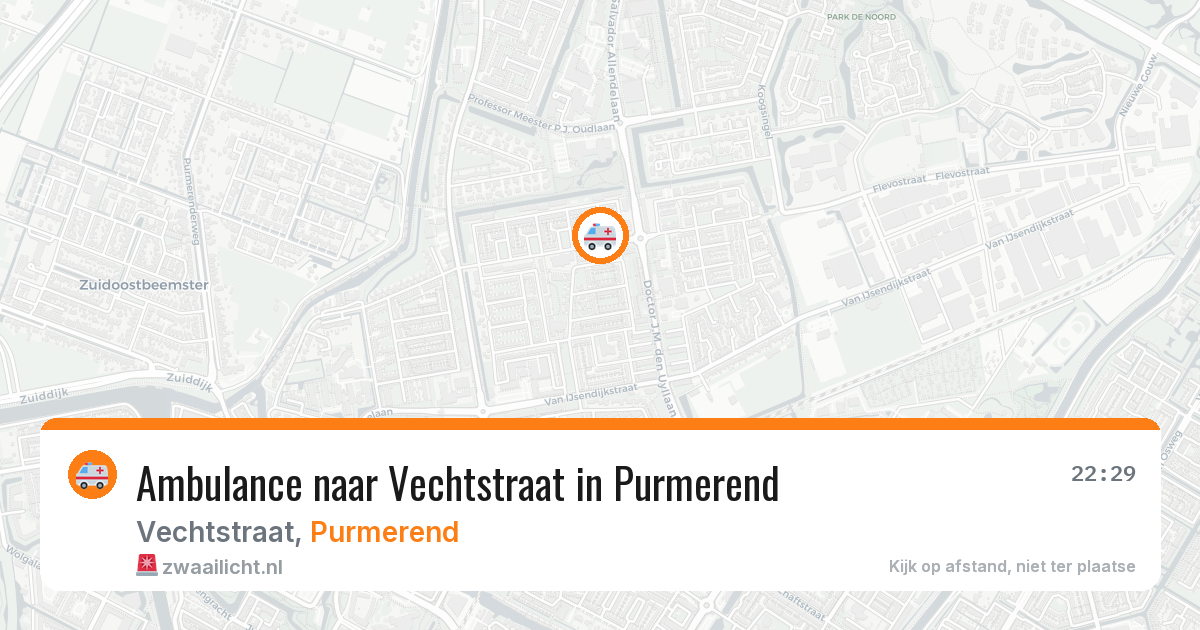 Ambulance naar Vechtstraat in Purmerend — 27 apr 2026