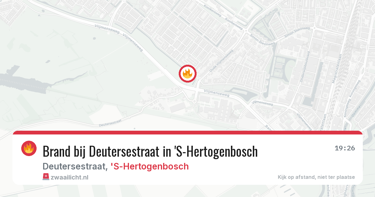 Brand bij Deutersestraat in 'S-Hertogenbosch — 14 jul 2026