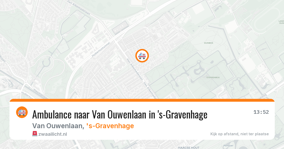 Ambulance naar Van Ouwenlaan in 's-Gravenhage — 2 jul 2026