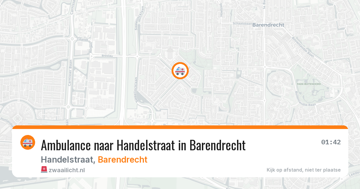 Ambulance naar Handelstraat in Barendrecht — 21 apr 2026