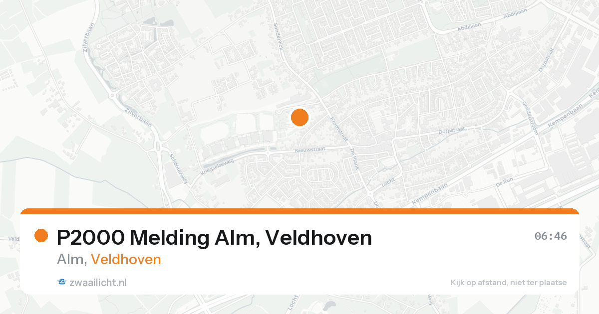 P2000 Melding Alm, Veldhoven — 26 aug 2026