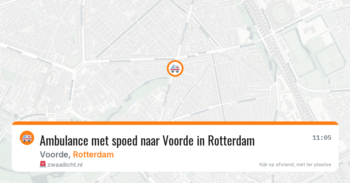 Ambulance met spoed naar Voorde in Rotterdam — 12 aug 2026