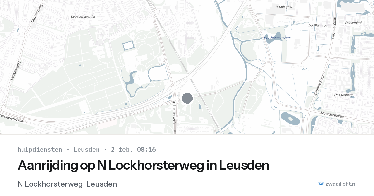 Aanrijding op N Lockhorsterweg in Leusden — 2 feb 2026