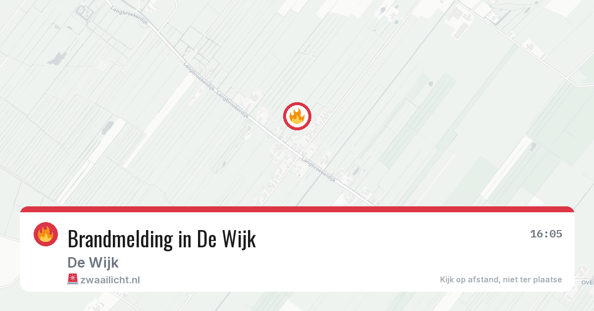 Brandmelding in De Wijk — 13 apr 2026