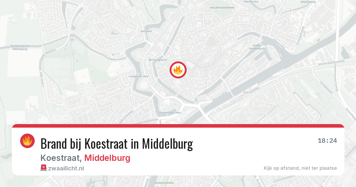 Brand bij Koestraat in Middelburg — 5 mei 2026
