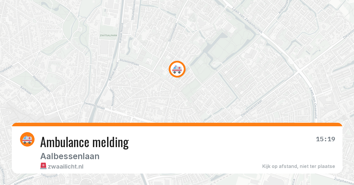 Ambulance melding — 1 apr 2026