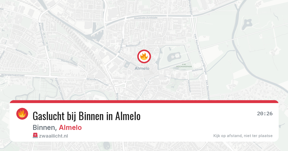 Gaslucht bij Binnen in Almelo — 22 jan 2026