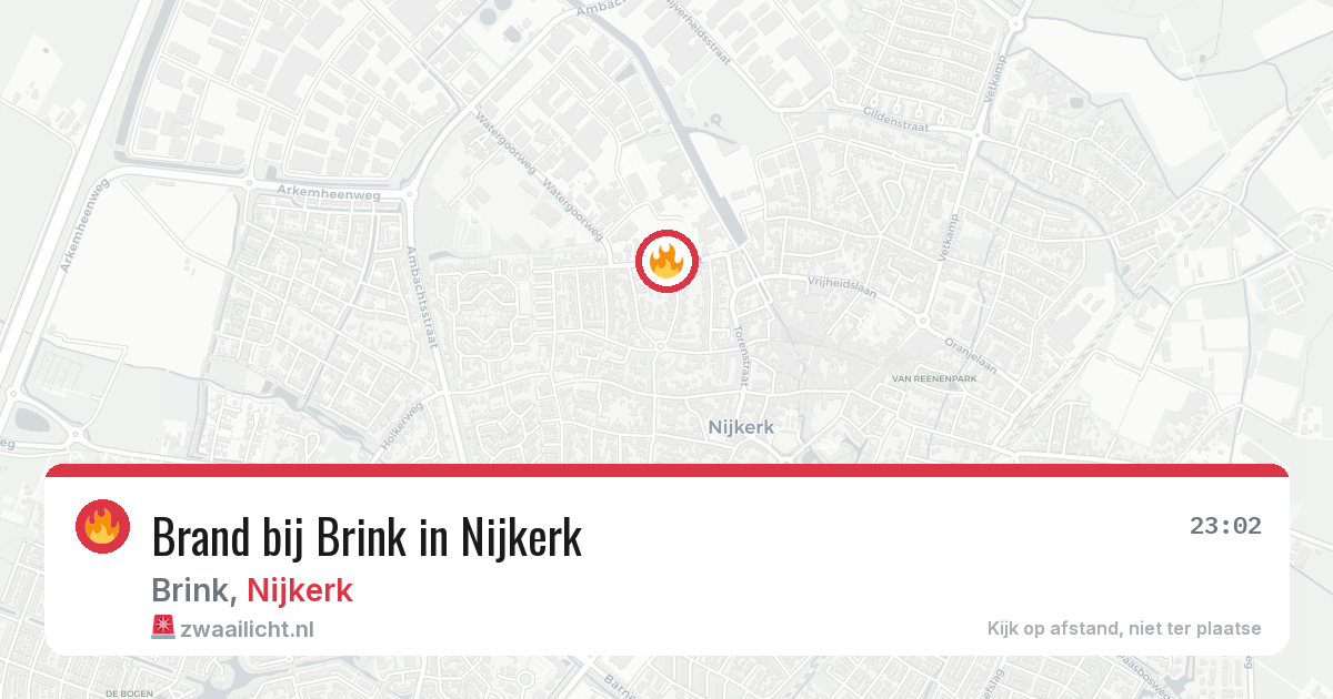 Brand bij Brink in Nijkerk — 19 jun 2026