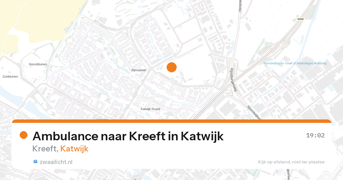 Ambulance naar Kreeft in Katwijk — 14 mrt 2026